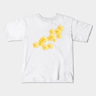 Daisy yellow pattern cute Kids T-Shirt